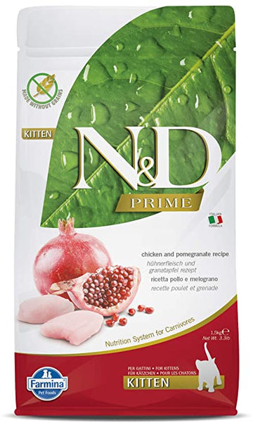 Farmina N&D Prime Chicken And Pomegranate Grain Free Kitten Dry Food